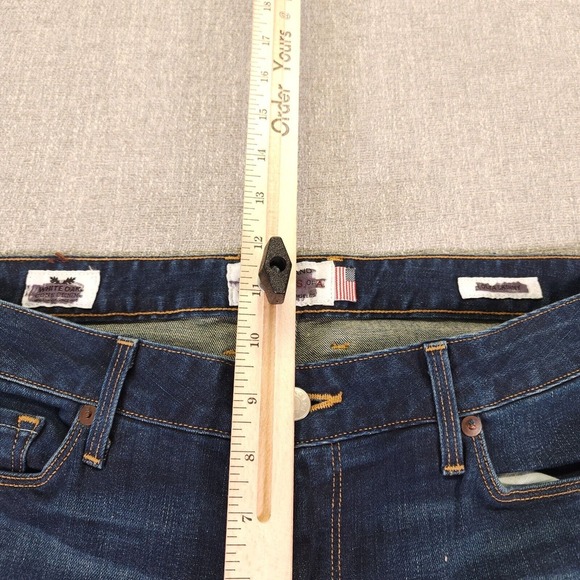 Vtg Lucky Brand Jeans Women 33X33 Blue Dark Wash Lolita Skinny  Mid Rise Stretch - Picture 8 of 10